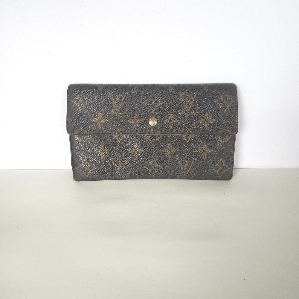 Louis Vuitton Monogram Canvas Brown Clutch Wallet